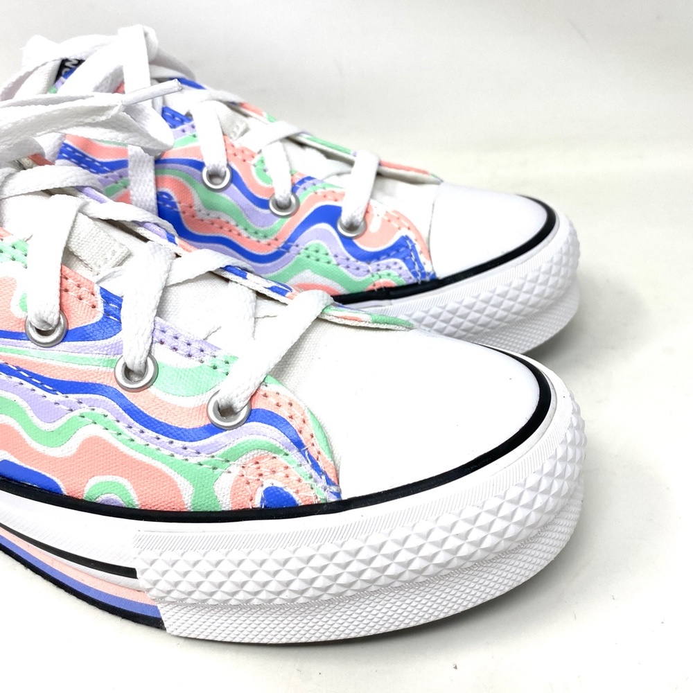 Converse CTAS Lift Platform Low Top Multi Women Kids Canvas Size Sneaker A01018F - Picture 6 of 9
